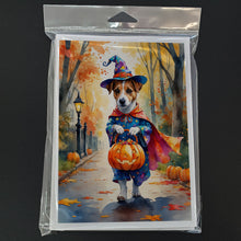 Load image into Gallery viewer, Jack Russell Terrier Halloween Trick or Treat Greeting Cards Pack of 8