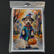 Load image into Gallery viewer, Labradoodle Halloween Trick or Treat Greeting Cards Pack of 8