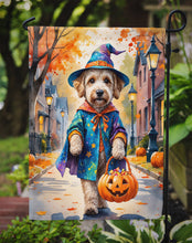 Load image into Gallery viewer, Labradoodle Halloween Trick or Treat Garden Flag