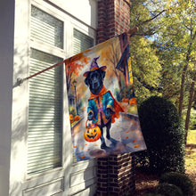 Load image into Gallery viewer, Black Labrador Retriever Halloween Trick or Treat House Flag