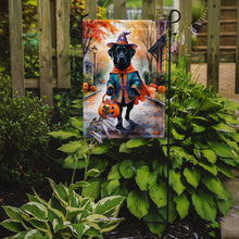 Load image into Gallery viewer, Black Labrador Retriever Halloween Trick or Treat Garden Flag