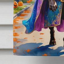 Load image into Gallery viewer, Chocolate Labrador Retriever Halloween Trick or Treat House Flag