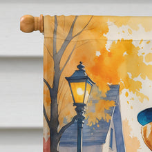 Load image into Gallery viewer, Yellow Labrador Retriever Halloween Trick or Treat House Flag