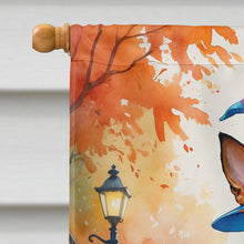Load image into Gallery viewer, Miniature Pinscher Halloween Trick or Treat House Flag