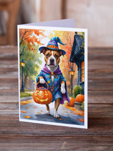 Load image into Gallery viewer, Pit Bull Terrier Halloween Trick or Treat Greeting Cards Pack of 8