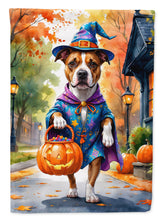 Load image into Gallery viewer, Pit Bull Terrier Halloween Trick or Treat Garden Flag