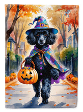 Load image into Gallery viewer, Black Poodle Halloween Trick or Treat House Flag