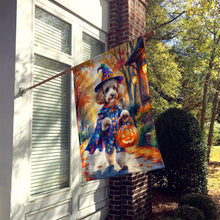 Load image into Gallery viewer, Poodle Halloween Trick or Treat House Flag