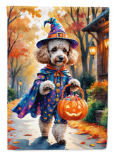 Load image into Gallery viewer, Poodle Halloween Trick or Treat Garden Flag
