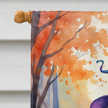 Load image into Gallery viewer, Chocolate Poodle Halloween Trick or Treat House Flag