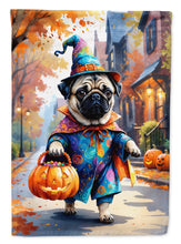 Load image into Gallery viewer, Pug Halloween Trick or Treat House Flag