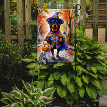 Load image into Gallery viewer, Rottweiler Halloween Trick or Treat Garden Flag