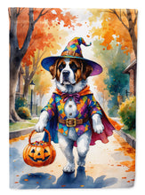 Load image into Gallery viewer, Saint Bernard Halloween Trick or Treat House Flag