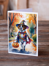 Load image into Gallery viewer, Saint Bernard Halloween Trick or Treat Greeting Cards Pack of 8