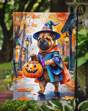 Load image into Gallery viewer, Shar Pei Halloween Trick or Treat Garden Flag