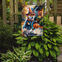 Load image into Gallery viewer, Shiba Inu Halloween Trick or Treat Garden Flag