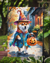 Load image into Gallery viewer, Shiba Inu Halloween Trick or Treat Garden Flag
