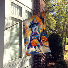 Load image into Gallery viewer, Siberian Husky Halloween Trick or Treat House Flag