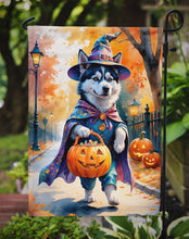 Load image into Gallery viewer, Siberian Husky Halloween Trick or Treat Garden Flag