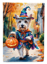 Load image into Gallery viewer, Westie Halloween Trick or Treat House Flag