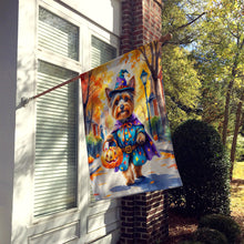 Load image into Gallery viewer, Yorkshire Terrier Yorkie Halloween Trick or Treat House Flag