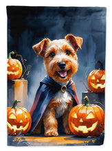 Load image into Gallery viewer, Airedale Terrier Puppy Halloween Garden Flag