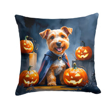 Load image into Gallery viewer, Airedale Terrier Puppy Halloween Throw Pillow