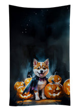 Load image into Gallery viewer, Akita Puppy Halloween Kitchen Towel