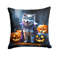 Load image into Gallery viewer, Alaskan Malamute Puppy Halloween Throw Pillow