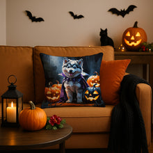 Load image into Gallery viewer, Alaskan Malamute Puppy Halloween Throw Pillow