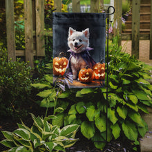 Load image into Gallery viewer, American Eskimo Puppy Halloween Garden Flag
