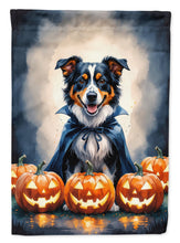 Load image into Gallery viewer, Australian Shepherd Puppy Halloween House Flag
