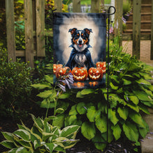Load image into Gallery viewer, Australian Shepherd Puppy Halloween Garden Flag