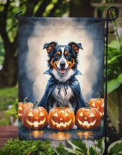 Load image into Gallery viewer, Australian Shepherd Puppy Halloween Garden Flag