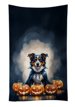 Load image into Gallery viewer, Australian Shepherd Puppy Halloween Kitchen Towel
