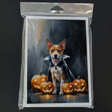 Load image into Gallery viewer, Basenji Puppy Halloween Greeting Cards Pack of 8