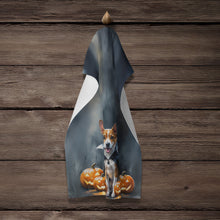 Load image into Gallery viewer, Basenji Puppy Halloween Kitchen Towel