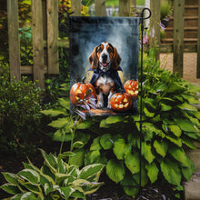 Load image into Gallery viewer, Basset Hound Puppy Halloween Garden Flag