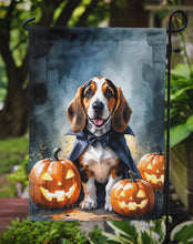 Load image into Gallery viewer, Basset Hound Puppy Halloween Garden Flag