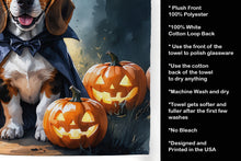 Load image into Gallery viewer, Basset Hound Puppy Halloween Kitchen Towel