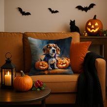 Load image into Gallery viewer, Beagle Puppy Halloween Throw Pillow