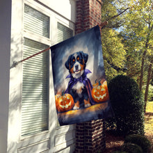 Load image into Gallery viewer, Bernese Mountain Dog Puppy Halloween House Flag