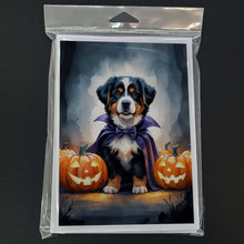 Load image into Gallery viewer, Bernese Mountain Dog Puppy Halloween Greeting Cards Pack of 8
