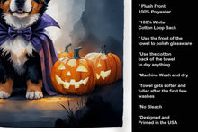 Load image into Gallery viewer, Bernese Mountain Dog Puppy Halloween Kitchen Towel