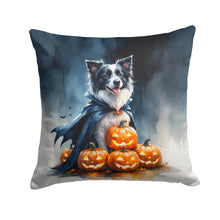 Load image into Gallery viewer, Border Collie Puppy Halloween Throw Pillow