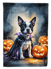 Load image into Gallery viewer, Boston Terrier Puppy Halloween House Flag