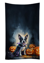 Load image into Gallery viewer, Boston Terrier Puppy Halloween Kitchen Towel
