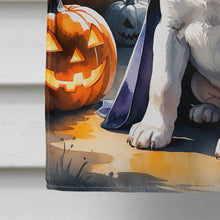 Load image into Gallery viewer, White Boxer Puppy Halloween House Flag