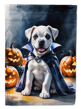 Load image into Gallery viewer, White Boxer Puppy Halloween House Flag