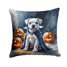 Load image into Gallery viewer, White Boxer Puppy Halloween Throw Pillow